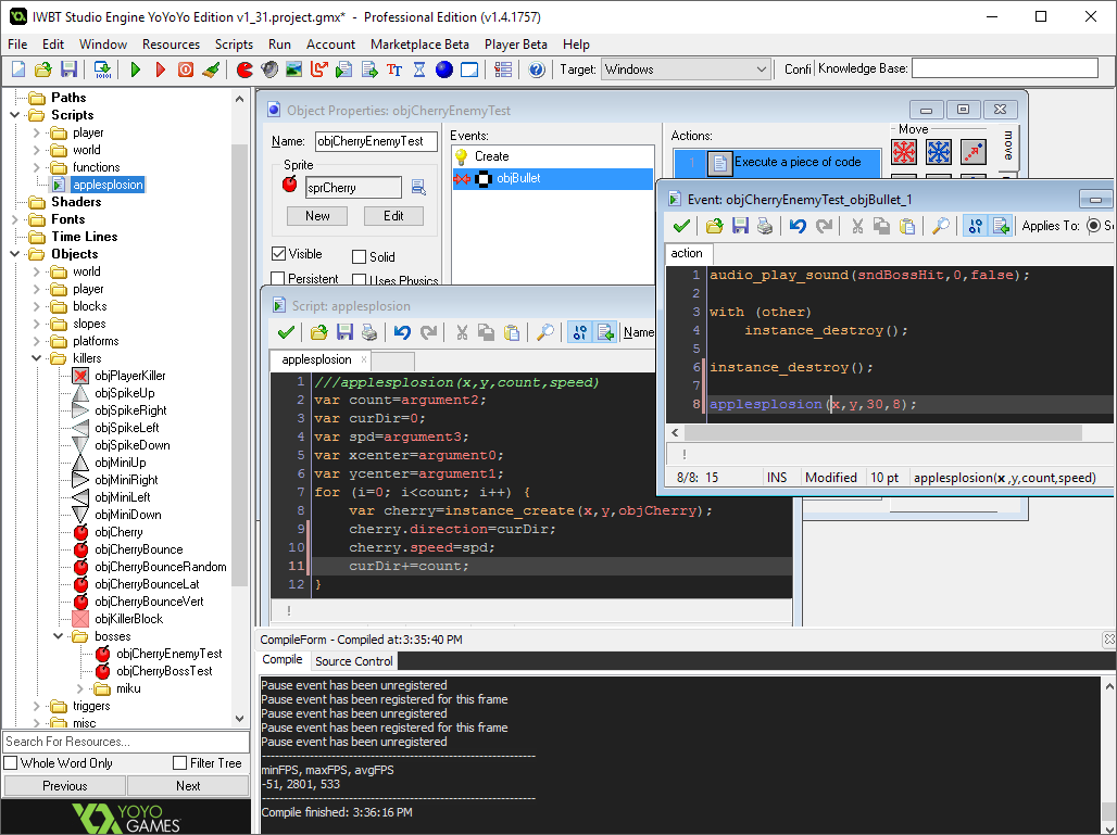 Resource scripts